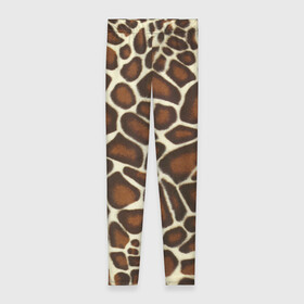 Леггинсы 3D с принтом Жираф в Тюмени, 80% полиэстер, 20% эластан | Эластичный пояс, зауженные к низу, низкая посадка | giraffe | животное | жираф | пятна | текстура