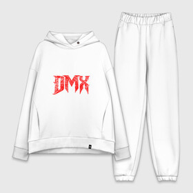 Женский костюм хлопок Oversize с принтом Рэпер DMX | логотип logo в Тюмени,  |  | dmx | hip | hip hop | hop | music | rap | бультерьер | бурбуль | дмикс | дог | питбули | питбуль | реп | ротвейлер | рэп | собаки | хип хоп | черно белая фотография