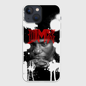 Чехол для iPhone 13 mini с принтом Рэпер DMX в Тюмени,  |  | dmx | hip | hip hop | hop | music | rap | бультерьер | бурбуль | дмикс | дог | питбули | питбуль | реп | ротвейлер | рэп | собаки | хип хоп | черно белая фотография