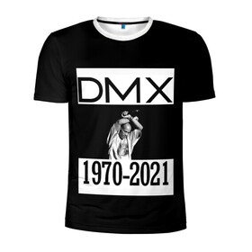 Мужская футболка 3D спортивная с принтом DMX 1970-2021 в Тюмени, 100% полиэстер с улучшенными характеристиками | приталенный силуэт, круглая горловина, широкие плечи, сужается к линии бедра | 1970 | 2021 | 50 | cent | coast | cube | dmx | earl | east | gangsta | hardcore | hip | hop | ice | in | legend | music | pace | rap | requiescat | rip | simmons | гангстер | легенда | музыка | рип | рэп | рэпер | симмонс | хип | хоп | эрл