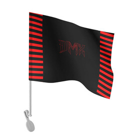Флаг для автомобиля с принтом DMX в Тюмени, 100% полиэстер | Размер: 30*21 см | Тематика изображения на принте: black | dmx | rap | музыка | рэп | рэпер | хип хоп
