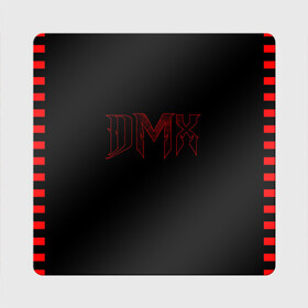 Магнит виниловый Квадрат с принтом DMX в Тюмени, полимерный материал с магнитным слоем | размер 9*9 см, закругленные углы | Тематика изображения на принте: black | dmx | rap | музыка | рэп | рэпер | хип хоп