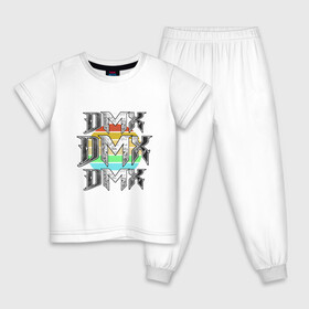 Детская пижама хлопок с принтом DMX - Dark Man X в Тюмени, 100% хлопок |  брюки и футболка прямого кроя, без карманов, на брюках мягкая резинка на поясе и по низу штанин
 | Тематика изображения на принте: dmx | dog | earl simmons | hip hop | music | new york | rap | rapper | rip | ruff ryders | диэмикс | музыка | нью йорк | пёс | рэп | рэпер | хипхоп | эрл симмонс