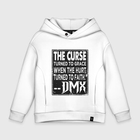 Детское худи Oversize хлопок с принтом DMX - The Curse в Тюмени, френч-терри — 70% хлопок, 30% полиэстер. Мягкий теплый начес внутри —100% хлопок | боковые карманы, эластичные манжеты и нижняя кромка, капюшон на магнитной кнопке | dmx | dog | earl simmons | hip hop | music | new york | rap | rapper | rip | ruff ryders | диэмикс | музыка | нью йорк | пёс | рэп | рэпер | хипхоп | эрл симмонс