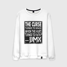 Мужской свитшот хлопок с принтом DMX - The Curse в Тюмени, 100% хлопок |  | dmx | dog | earl simmons | hip hop | music | new york | rap | rapper | rip | ruff ryders | диэмикс | музыка | нью йорк | пёс | рэп | рэпер | хипхоп | эрл симмонс