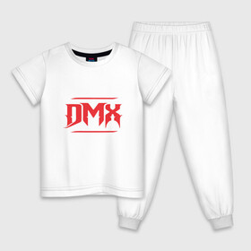 Детская пижама хлопок с принтом DMX RIP в Тюмени, 100% хлопок |  брюки и футболка прямого кроя, без карманов, на брюках мягкая резинка на поясе и по низу штанин
 | Тематика изображения на принте: dmx | dog | earl simmons | hip hop | music | new york | rap | rapper | rip | ruff ryders | диэмикс | музыка | нью йорк | пёс | рэп | рэпер | хипхоп | эрл симмонс