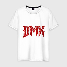 Мужская футболка хлопок с принтом DMX - Red & White в Тюмени, 100% хлопок | прямой крой, круглый вырез горловины, длина до линии бедер, слегка спущенное плечо. | Тематика изображения на принте: dmx | dog | earl simmons | hip hop | music | new york | rap | rapper | rip | ruff ryders | диэмикс | музыка | нью йорк | пёс | рэп | рэпер | хипхоп | эрл симмонс