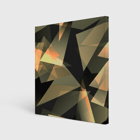 Холст квадратный с принтом Broken glass в Тюмени, 100% ПВХ |  | Тематика изображения на принте: abstraction | осколки | стекло | цветной