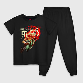 Детская пижама хлопок с принтом Танджиро Камадо Kimetsu no Yaiba в Тюмени, 100% хлопок |  брюки и футболка прямого кроя, без карманов, на брюках мягкая резинка на поясе и по низу штанин
 | demon slayer | kamado | kimetsu no yaiba | nezuko | tanjiro | аниме | гию томиока | зеницу агацума | иноске хашибира | камадо | клинок | корзинная девочка | манга | музан кибуцуджи | незуко | рассекающий демонов | танджиро