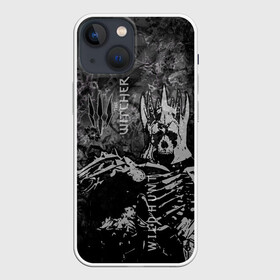 Чехол для iPhone 13 mini с принтом Wild Hunt в Тюмени,  |  | wild hunt | witcher 3 | ведьмак 3 | вичер | герой | дикая охота | игра | монстр | персонаж | скелет | череп