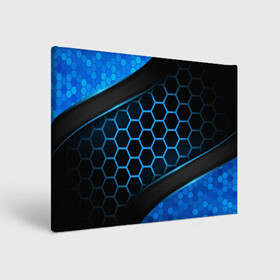 Холст прямоугольный с принтом 3D luxury blue 3Д СОТЫ и плиты в Тюмени, 100% ПВХ |  | Тематика изображения на принте: luxury | versace | vip | абстракция | версаче | вип | паттерн | роскошь | текстуры