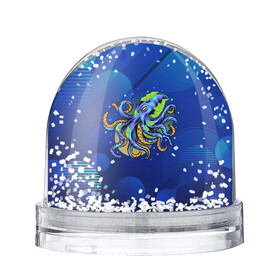Снежный шар с принтом Красочный Осьминог в Тюмени, Пластик | Изображение внутри шара печатается на глянцевой фотобумаге с двух сторон | краски | море | океан | осьминог | подводный мир | щупальцы