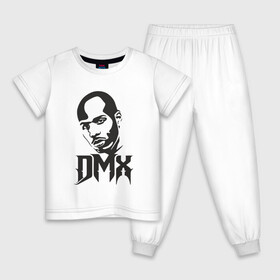 Детская пижама хлопок с принтом DMX - Легенда в Тюмени, 100% хлопок |  брюки и футболка прямого кроя, без карманов, на брюках мягкая резинка на поясе и по низу штанин
 | Тематика изображения на принте: dmx | dog | earl simmons | hip hop | music | new york | rap | rapper | rip | ruff ryders | диэмикс | музыка | нью йорк | пёс | рэп | рэпер | хипхоп | эрл симмонс