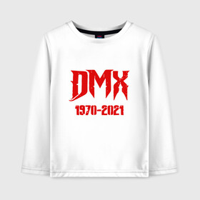 Детский лонгслив хлопок с принтом DMX - Rest In Peace в Тюмени, 100% хлопок | круглый вырез горловины, полуприлегающий силуэт, длина до линии бедер | dmx | dog | earl simmons | hip hop | music | new york | rap | rapper | rip | ruff ryders | диэмикс | музыка | нью йорк | пёс | рэп | рэпер | хипхоп | эрл симмонс