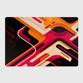 Магнитный плакат 3Х2 с принтом Traffic в Тюмени, Полимерный материал с магнитным слоем | 6 деталей размером 9*9 см | Тематика изображения на принте: abstract | pink | purple | vector | линии | оранжевый | розовый