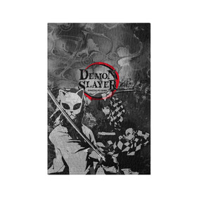 Обложка для паспорта матовая кожа с принтом The demons must die в Тюмени, натуральная матовая кожа | размер 19,3 х 13,7 см; прозрачные пластиковые крепления | Тематика изображения на принте: anime | demon slayers | аниме | клинок рассекающий демонов | манга | мультфильм | персонажи | танджиро камадо