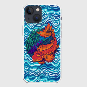 Чехол для iPhone 13 mini с принтом Fishing planet Огненная рыба в Тюмени,  |  | fishing planet | волны | море | огненная рыба | река | рыба | рыбак | рыбалка | рыбка