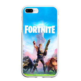 Чехол для iPhone 7Plus/8 Plus матовый с принтом Fortnite Новая Глава в Тюмени, Силикон | Область печати: задняя сторона чехла, без боковых панелей | 2 глава | epic games | fortnite | jonesy | джонси | джоунзи | фортнайт