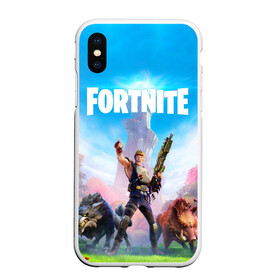 Чехол для iPhone XS Max матовый с принтом Fortnite Новая Глава в Тюмени, Силикон | Область печати: задняя сторона чехла, без боковых панелей | 2 глава | epic games | fortnite | jonesy | джонси | джоунзи | фортнайт