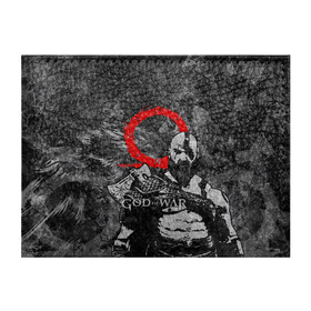 Обложка для студенческого билета с принтом GOD OF WAR KRATOS в Тюмени, натуральная кожа | Размер: 11*8 см; Печать на всей внешней стороне | game | god of war | kratos | бог войны | год оф вор | игра | кратос | спрата