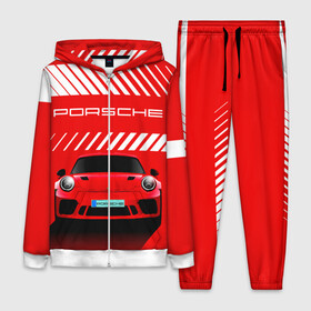 Женский костюм 3D с принтом PORSCHE   ПОРШЕ   RED STYLE в Тюмени,  |  | 911 | auto | carrera | cayenne | macan | porsche | sportcar | taycan | автомобиль | градиент. | каен | карера | красный | макан | полосы | порш | порше | спорт | спорткар | тайкан