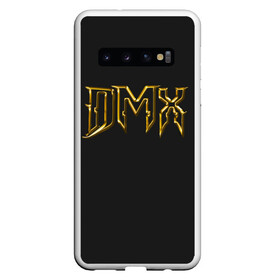 Чехол для Samsung Galaxy S10 с принтом DMX. Gold в Тюмени, Силикон | Область печати: задняя сторона чехла, без боковых панелей | Тематика изображения на принте: again | and | at | blood | born | champ | clue | d | dark | dj | dmx | dog | earl | flesh | get | grand | hell | hot | is | its | legend | loser | lox | m | man | me | my | now | of | simmons | the | then | there | walk | was | with | x | year | 