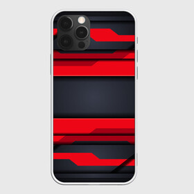 Чехол для iPhone 12 Pro Max с принтом Red and Black 3D abstract в Тюмени, Силикон |  | Тематика изображения на принте: luxury | versace | vip | абстракция | версаче | вип | паттерн | роскошь | текстуры