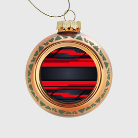 Стеклянный ёлочный шар с принтом Red and Black 3D abstract в Тюмени, Стекло | Диаметр: 80 мм | Тематика изображения на принте: luxury | versace | vip | абстракция | версаче | вип | паттерн | роскошь | текстуры