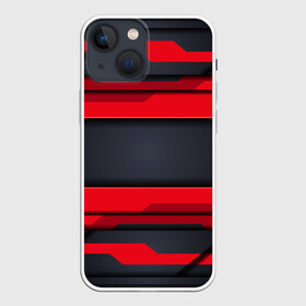 Чехол для iPhone 13 mini с принтом Red and Black 3D abstract в Тюмени,  |  | luxury | versace | vip | абстракция | версаче | вип | паттерн | роскошь | текстуры