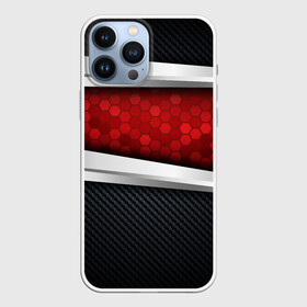 Чехол для iPhone 13 Pro Max с принтом 3D Красные соты металлические в Тюмени,  |  | Тематика изображения на принте: luxury | versace | vip | абстракция | версаче | вип | паттерн | роскошь | текстуры