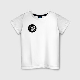 Детская футболка хлопок с принтом Nerv в Тюмени, 100% хлопок | круглый вырез горловины, полуприлегающий силуэт, длина до линии бедер | 01 | anime | eva 01 | evangelion | nerv | аниме | евангелион | нерв | оон