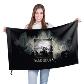 Флаг 3D с принтом DARK SOULS 3 в Тюмени, 100% полиэстер | плотность ткани — 95 г/м2, размер — 67 х 109 см. Принт наносится с одной стороны | dark souls | darksouls | tegunvte | демоны | рыцарь | средневековье | темные души