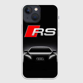 Чехол для iPhone 13 mini с принтом AUDI RS BLACK   АУДИ РС ЧЕРНЫЙ в Тюмени,  |  | audi | car | q5 | q6 | q7 | rs | sportcar | а3 | а4 | а6 | а8 | авто | автомобиль | ауди | гонки | ночь. | рс | спорт | спорткар