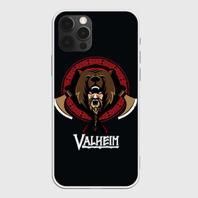 Чехол для iPhone 12 Pro с принтом Valheim Viking Bear в Тюмени, силикон | область печати: задняя сторона чехла, без боковых панелей | fantasy | mmo | valheim | valve | валхейм | вальхейм | викинги | выживалка | игра | королевская битва | ммо | ролевая игра | фэнтази