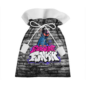 Подарочный 3D мешок с принтом Friday Night Funkin Bomb man B в Тюмени, 100% полиэстер | Размер: 29*39 см | bomb | bombman | friday night funkin | man | белый | бомб | бомба | бомбмэн | кирпич | микрофон | мэн | рисовка | розовый | текстура | фиолетовый | фрайдэй | цвета | черный