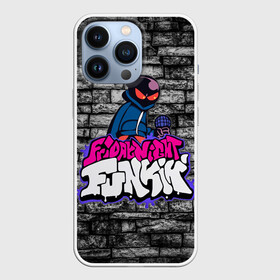 Чехол для iPhone 13 Pro с принтом Friday Night Funkin Bomb man B в Тюмени,  |  | bomb | bombman | friday night funkin | man | белый | бомб | бомба | бомбмэн | кирпич | микрофон | мэн | рисовка | розовый | текстура | фиолетовый | фрайдэй | цвета | черный