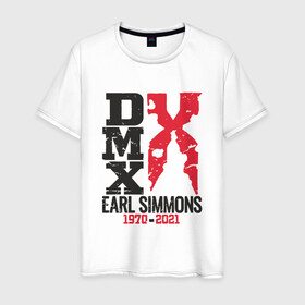 Мужская футболка хлопок с принтом DMX (1970-2021) в Тюмени, 100% хлопок | прямой крой, круглый вырез горловины, длина до линии бедер, слегка спущенное плечо. | dmx | dog | earl simmons | hip hop | music | new york | rap | rapper | rip | ruff ryders | диэмикс | музыка | нью йорк | пёс | рэп | рэпер | хипхоп | эрл симмонс
