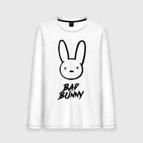 Мужской лонгслив хлопок с принтом Bad Bunny лого в Тюмени, 100% хлопок |  | bad bunny | benito antonio martnez ocasio | hip hop | latin trap | logo | music | rap | rnb | singer | star | бенито антонио мартинес окасио | звезда | латинский трэп | логотип | музыка | певец | рнб | рэп | хип хоп