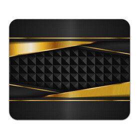 Коврик для мышки прямоугольный с принтом 3D luxury black gold Плиты 3Д в Тюмени, натуральный каучук | размер 230 х 185 мм; запечатка лицевой стороны | Тематика изображения на принте: luxury | versace | vip | абстракция | версаче | вип | паттерн | роскошь | текстуры