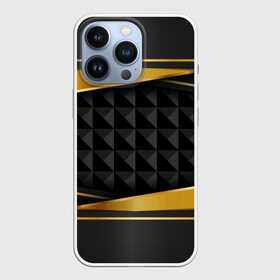 Чехол для iPhone 13 Pro с принтом 3D luxury black gold Плиты 3Д в Тюмени,  |  | luxury | versace | vip | абстракция | версаче | вип | паттерн | роскошь | текстуры
