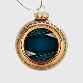 Стеклянный ёлочный шар с принтом 3D luxury sport style Золото в Тюмени, Стекло | Диаметр: 80 мм | Тематика изображения на принте: luxury | versace | vip | абстракция | версаче | вип | паттерн | роскошь | текстуры