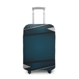 Чехол для чемодана 3D с принтом 3D luxury sport style Золото в Тюмени, 86% полиэфир, 14% спандекс | двустороннее нанесение принта, прорези для ручек и колес | luxury | versace | vip | абстракция | версаче | вип | паттерн | роскошь | текстуры