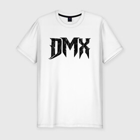 Мужская футболка хлопок Slim с принтом DMX | Logo (Z) в Тюмени, 92% хлопок, 8% лайкра | приталенный силуэт, круглый вырез ворота, длина до линии бедра, короткий рукав | Тематика изображения на принте: dark man x | dmx | earl simmons | hip hop | rap | реп | репер | рэп | хип хоп | эрл симмонс