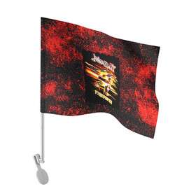 Флаг для автомобиля с принтом JUDAS PRIEST rock в Тюмени, 100% полиэстер | Размер: 30*21 см | judas priest | гленн типтон | йен хилл | роб хэлфорд | скотт трэвис | хард рок | хеви метал