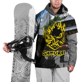Накидка на куртку 3D с принтом SAMURAI & CYBERPUNK 2077 в Тюмени, 100% полиэстер |  | 2077 | cd projekt red | cyberpunk | cyberpunk 2077 | game | samurai | арт | будущее | видеоигра | игра | киберпанк | киберпанк 2077 | киборг | киборги