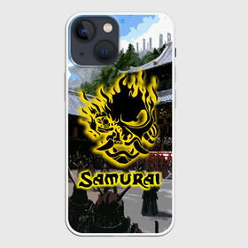 Чехол для iPhone 13 mini с принтом SAMURAI  CYBERPUNK 2077 в Тюмени,  |  | 2077 | cd projekt red | cyberpunk | cyberpunk 2077 | game | samurai | арт | будущее | видеоигра | игра | киберпанк | киберпанк 2077 | киборг | киборги