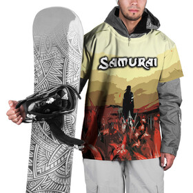 Накидка на куртку 3D с принтом SAMURAI PROJECT RED в Тюмени, 100% полиэстер |  | 2077 | cd projekt red | cyberpunk | cyberpunk 2077 | game | samurai | арт | будущее | видеоигра | игра | киберпанк | киберпанк 2077 | киборг | киборги