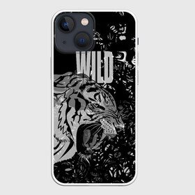 Чехол для iPhone 13 mini с принтом WILD   ДИКИЙ в Тюмени,  |  | wild | вайлд | дикий | животные | зверь | злой | клыки | кошка | оскал | пасть | тигр | хищник