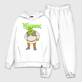 Мужской костюм хлопок OVERSIZE с принтом Shrek | Шрек (Z) в Тюмени,  |  | dreamworks | shrek | зелёный огр | мульт | мультфильм | приключения