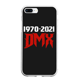 Чехол для iPhone 7Plus/8 Plus матовый с принтом DMX 1970-2021 в Тюмени, Силикон | Область печати: задняя сторона чехла, без боковых панелей | again | and | at | blood | born | champ | clue | d | dark | dj | dmx | dog | earl | flesh | get | grand | hell | hot | is | its | legend | loser | lox | m | man | me | my | now | of | simmons | the | then | there | walk | was | with | x | year | 